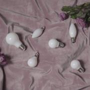 LED-kertepære E14 2.700K, opal, Ra90 3W