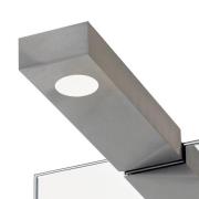 Flat 2 LED væg- og spejllampe, mat nikkel