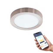 EGLO connect Fueva-Z loftslampe, Ø 21cm nikkel