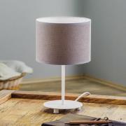 Bordlampe Pastell Roller højde 30 cm grå