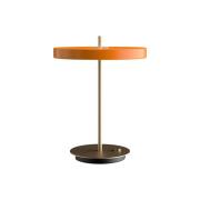 UMAGE LED-bordlampe Asteria Table, USB, orange/messing