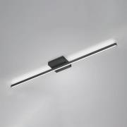 Nuri LED-loftlampe op/ned, sort 1 lyskilder