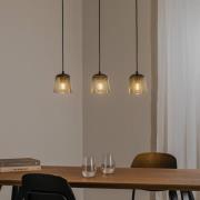 Pendellampe Lucea med 3 lyskilder, røget