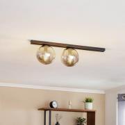 Loftlampe Fit, sort/grafit, 2 lyskilder