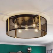 Loftlampe Lavinia, gyldne striber, 5 lyskilder