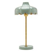 PR Home Wells bordlampe af metal, grøn/guld