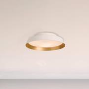 LED-loftslampe Boop! Ø54 cm hvid/guld