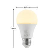 LED-pære E27 A60 9,5 W 3.000 K opal sæt med 10 stk