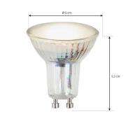 LED-reflektor GU10 4,5W 3.000 K 120° glas