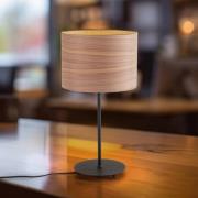 Envostar Bordlampe i finér valnød Ø 25cm