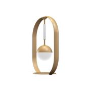 Aluminor Tamara Design-bordlampe, guld/hvid