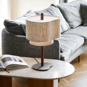 MARKET SET Pebble tekstil-bordlampe, creme