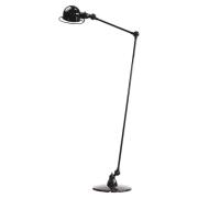 Jieldé Loft D1240 gulvlampe, leddelt arm, sort