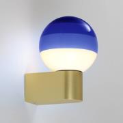 MARSET Dipping Light A1 LED-væglampe, blå/guld