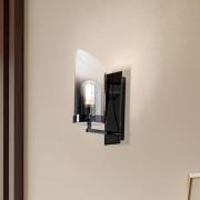 Væglampe Padrela, sort-krom, 1 lyskilde