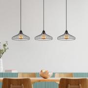 Hængelampe Depay 11260 3 lyskilder lineær sort antik