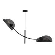 Loftlampe Gladio, sort, 2 lyskilder