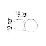 Envostar Peach Puff væglampe, cylinder af træ