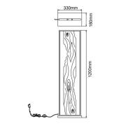 Chaumont LED-gulvlampe af træ