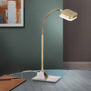 Fleksibel LED bordlampe Tobias, patineret messing