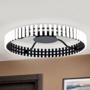 Mansion LED-loftslampe, sort og hvid Ø 63 cm