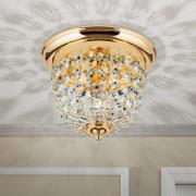 Loftslampe Plafond, guld/transparent, Ø 26 cm