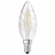 OSRAM LED-kertepære E14 2,5W 827, snoet