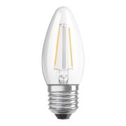 OSRAM LED-kertepære E27 4,8W varmhvid dæmpes klar