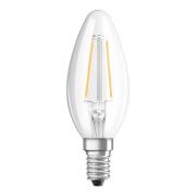 OSRAM LED-kerte E14 Classic B 2,5W 4.000K klar