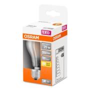 OSRAM Classic A LED-pære E27 2,5W 2.700K mat