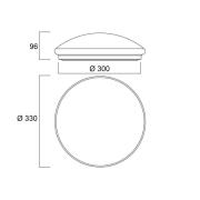 Sylvania Start Surface LED-loftslampe, Ø 33 cm