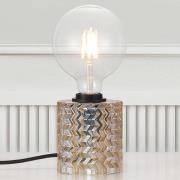 Fremstillet i glas - Hollywood bordlampe ravgul