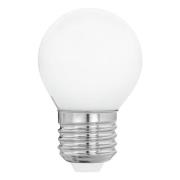 LED-pære E27 G45 4W, varmhvid, opal