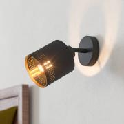 Vægspot Esteperra, sort/guld, 1 lyskilde