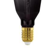 LED-pære E27 4W T100 1.800K Filament røgfarvet dæmpbar