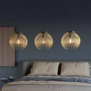 Pendellampe Venezuela, sort/guld, 3-lys