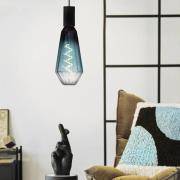 LED-pære E27 4W T100 2.000K filament blå dæmpbar