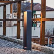 Lindby Emima LED-gadelampe af aluminium 80 cm