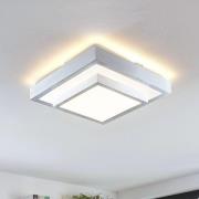 Lindby Mirco LED-loftlampe i alu, kantet, 32 cm