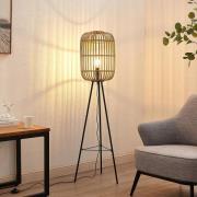 Lindby Canyana gulvlampe af rattan, natur