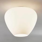 Loftlampe Bibiane i glas, opalhvid