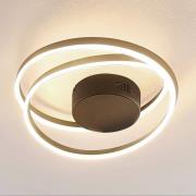 Lindby Davian LED-loftlampe, med dæmper, messing