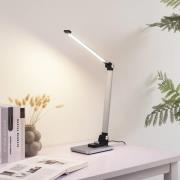 Lindby LED-bordlampe Valtaris, sølv, aluminium, CCT, dæmpbar