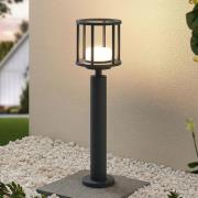 Lucande Berenike 60 cm vejlampe, mørkegrå, metal, GX53