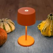 Zafferano Olivia mini 3K bordlampe orange