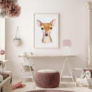 Bordlampe Rosabelle med fod i burform, lyserød