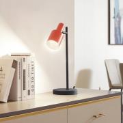 Lindby bordlampe Ovelia, orange/sort, jern, E27