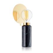 Bordlampe Blindspot, sort, marmor