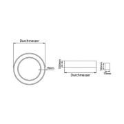 BRUMBERG Biro Circle Ring Loft Ø 75 cm 40 W on/off hvid 830