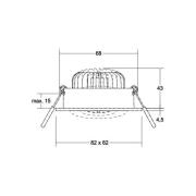 BRUMBERG LED-indbygningsspot BB36 RC tilslutningsdåse struktureret sor...